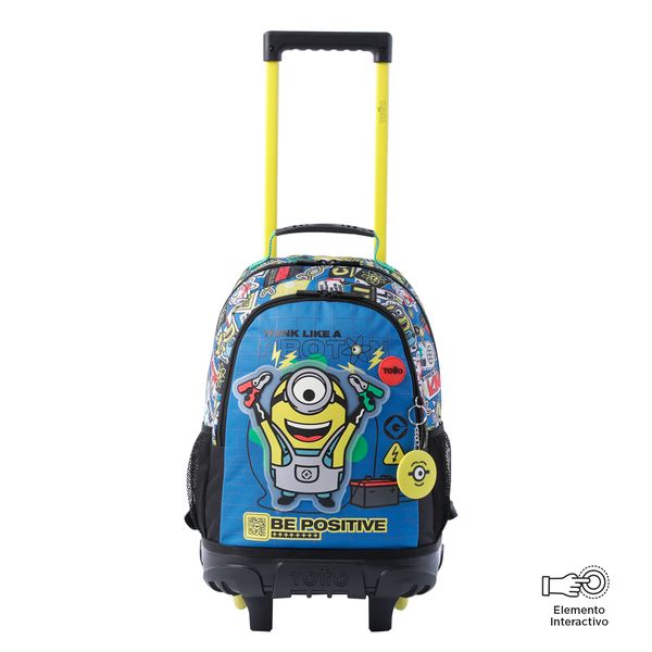 Morral con Ruedas Minions Azul