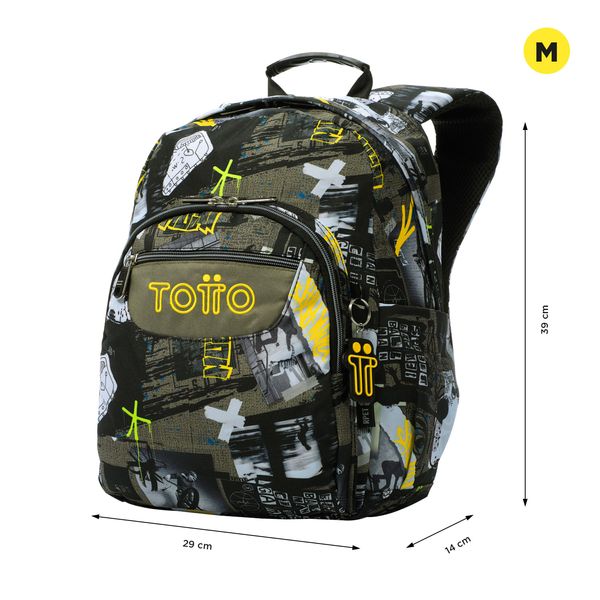 mochila de lona rpet negra reciclada