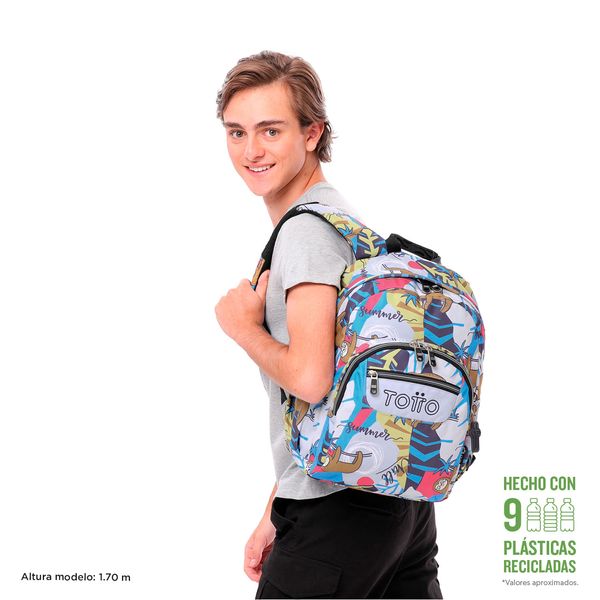 morral gris para estudiantes