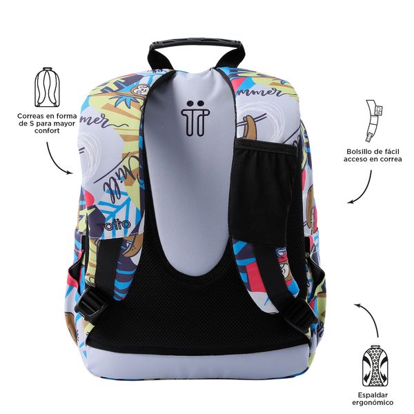 morral mediano con bolsillos