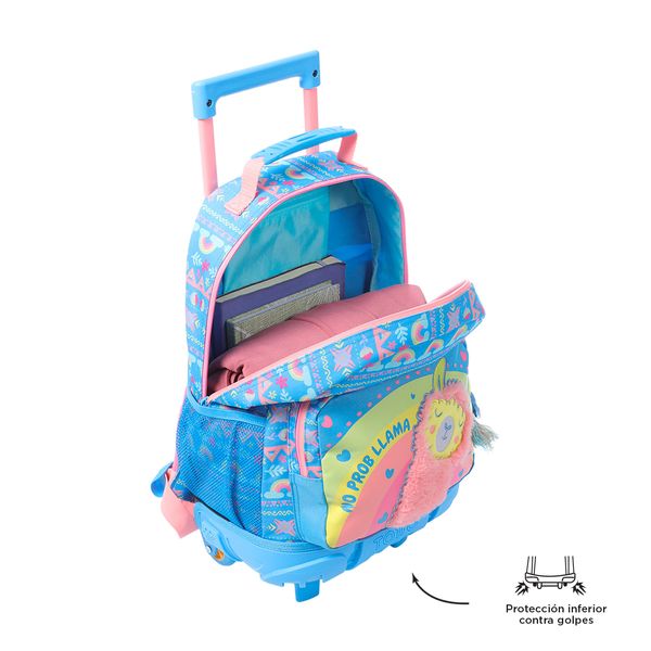 Morral llama poliester azul