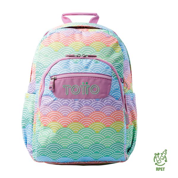 Morral Escolar Porta PC 14 Acuarela Verde