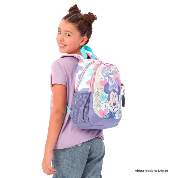 Morral colegial con Minnie Mouse