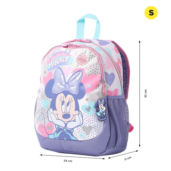 Morral blanco con diseno de Minnie