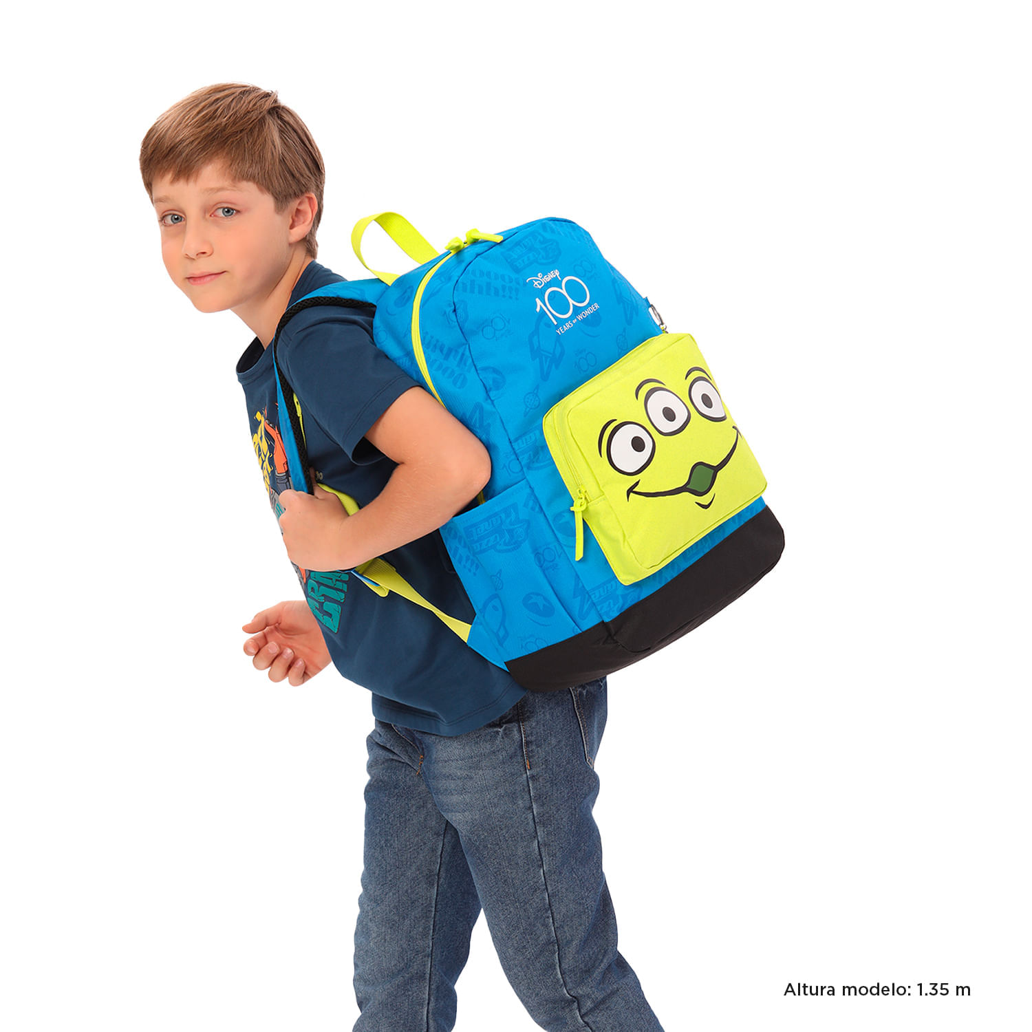 Mochila escolar Disney 100 Marciano L azul Totto Totto