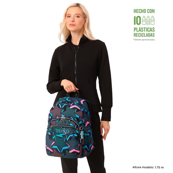 Morral Mujer Acuarela Escolar Negro