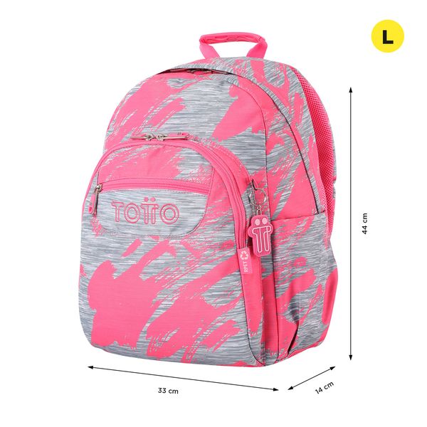 Morral Mujer Acuarela Escolar Rosado