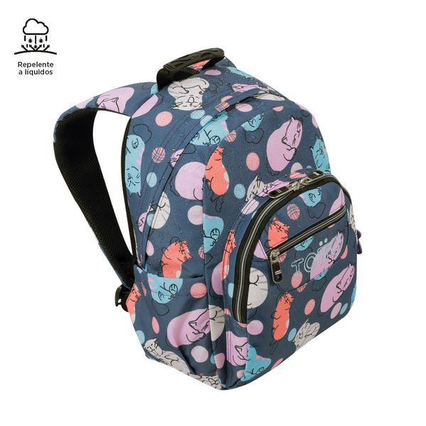 Morral Mujer Gommas Escolar Gris