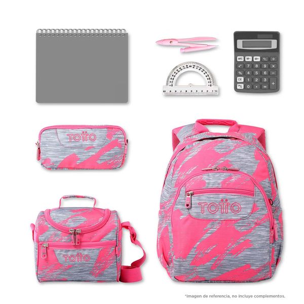 Morral Para Mujer Juvenil Porta PC 13 Gommas Rosado