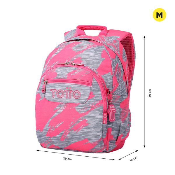 Morral Para Mujer Juvenil Porta PC 13 Gommas Rosado