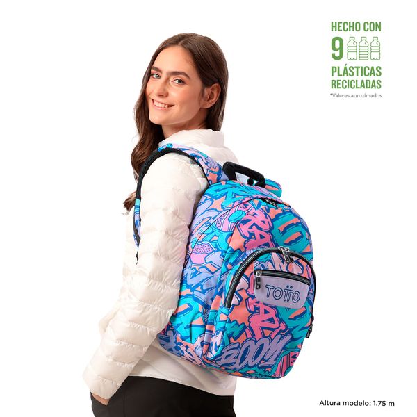 Morral Mujer Gommas Escolar Azul