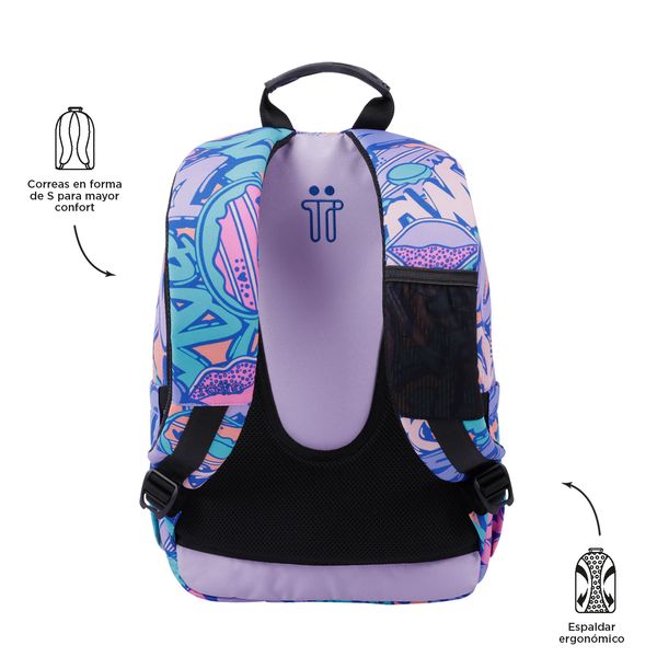 Morral Mujer Gommas Escolar Azul