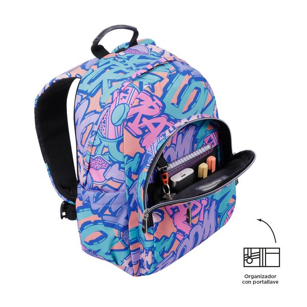 Morral Mujer Gommas Escolar Azul