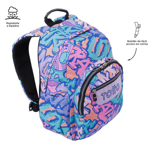 Morral Mujer Gommas Escolar Azul