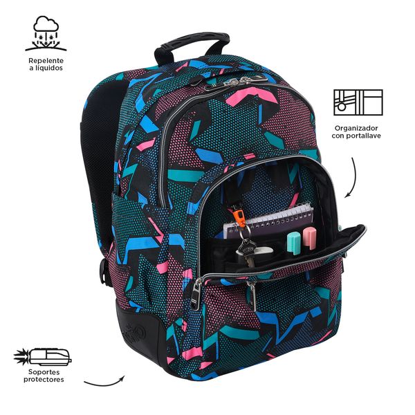 Morral Mujer Rayol Escolar Negro