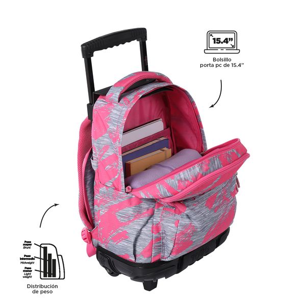 Morral Mujer Rue Bomper Renglon Rosado