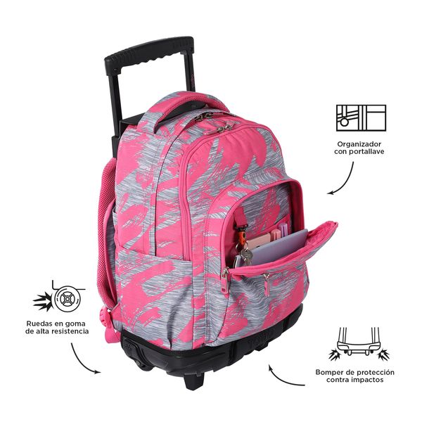 Morral Mujer Rue Bomper Renglon Rosado