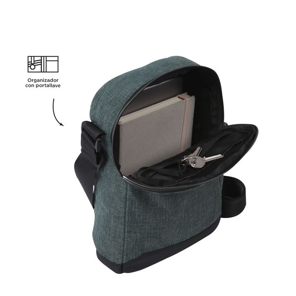 Bolso Manos Libres Hombre Hexa Pequeno Verde