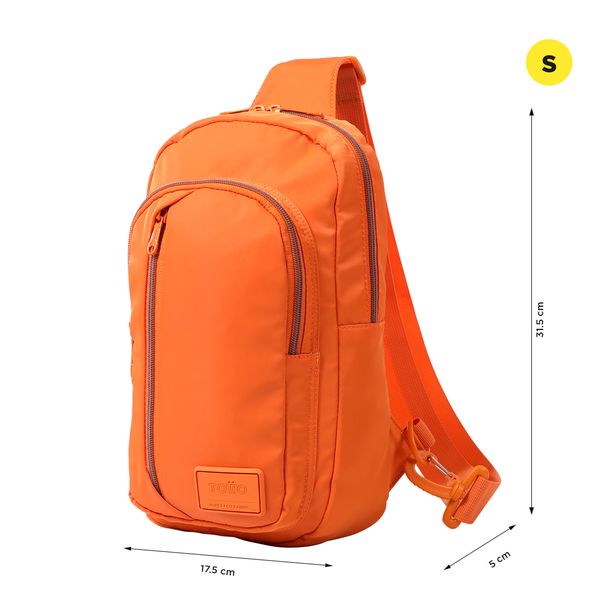 Bolso Manos Libres Hombre Crossover Tracer Pequeno Naranja