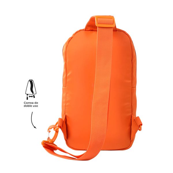 Bolso Manos Libres Hombre Crossover Tracer Pequeno Naranja