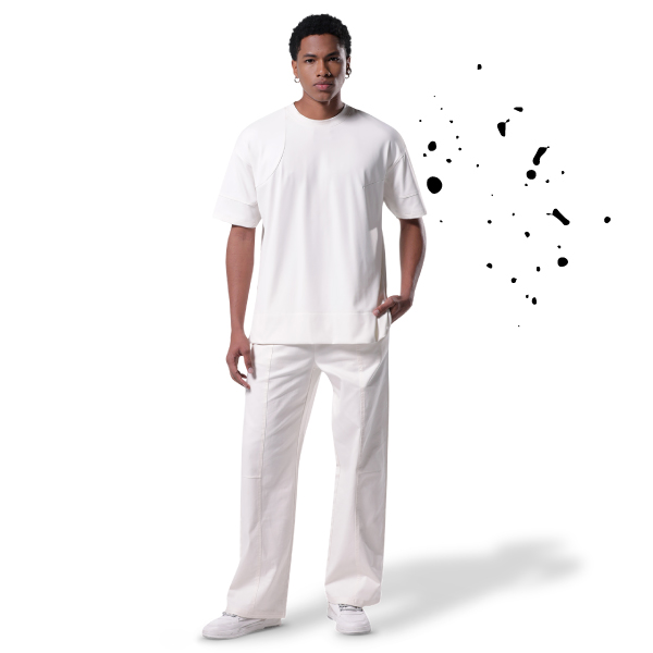 Pantalón Unisex Travy Blanco talla L